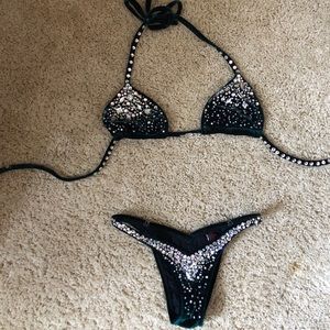 EUC Saleyla Forest Green Figure Competition Suit